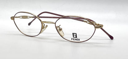 Fendi F500 Amethyst Swirl Unworn/NOS Vintage Eyeglasses Italy 49mm
