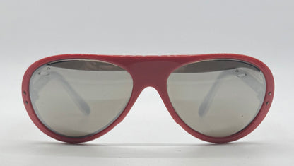 Cébé Alpine Crafts 415 VINTAGE Sunglasses – Red/White/Blue Tricolor 80s Shield – Made in France