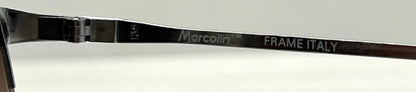 Marchon Marcolin 908/H2 Half-Rim Sunglasses w/New Custom Tobacco Gradient Tinted Lenses