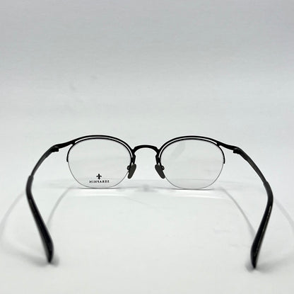 Seraphin Duval 8523 Eyeglasses Titanium Black 47-22-145/Handmade Japan-New