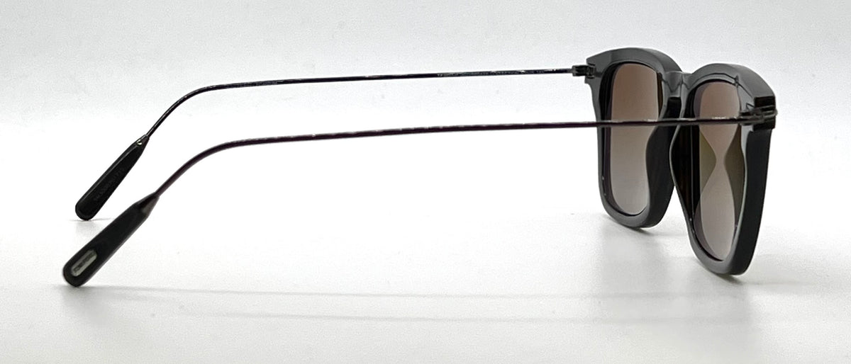 Tom Ford TF5851-P Black Horn New Zeiss Polarized Gradient Lenses Full Kit Italy