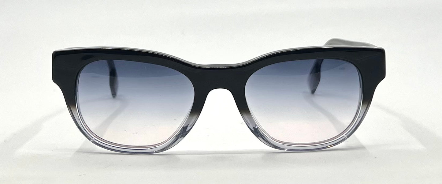 Burberry B2306 Black/Clear Cat-Eye w/New Gradient Second Chance Customs Lenses