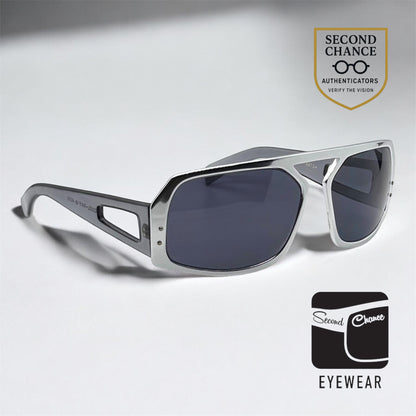 Black Watch Cool-Ray 400 VINTAGE Chrome Shield Sunglasses-DEADSTOCK/UNWORN-RARE