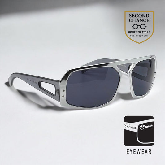 Black Watch Cool-Ray 400 VINTAGE Chrome Shield Sunglasses-DEADSTOCK/UNWORN-RARE