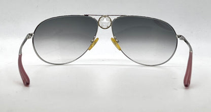 Christian Dior Hippy 1-Silver Star Aviator-Y2K Vintage Sunglasses-Unworn-Italy