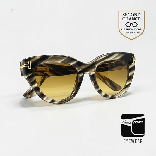 Tom Ford TF1222 52F Icon Collection Sunglasses Havana-Zeiss Lenses-Full Kit-52mm