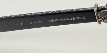 Chrome Hearts Penetranus Rex BK 49-25-143 Sunglasses Full Kit Japan Zeiss Lenses