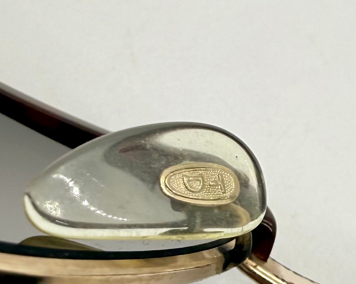 Vintage 50s–60s Browline Sunglasses 1/20 14K Gold Filled Deadstock