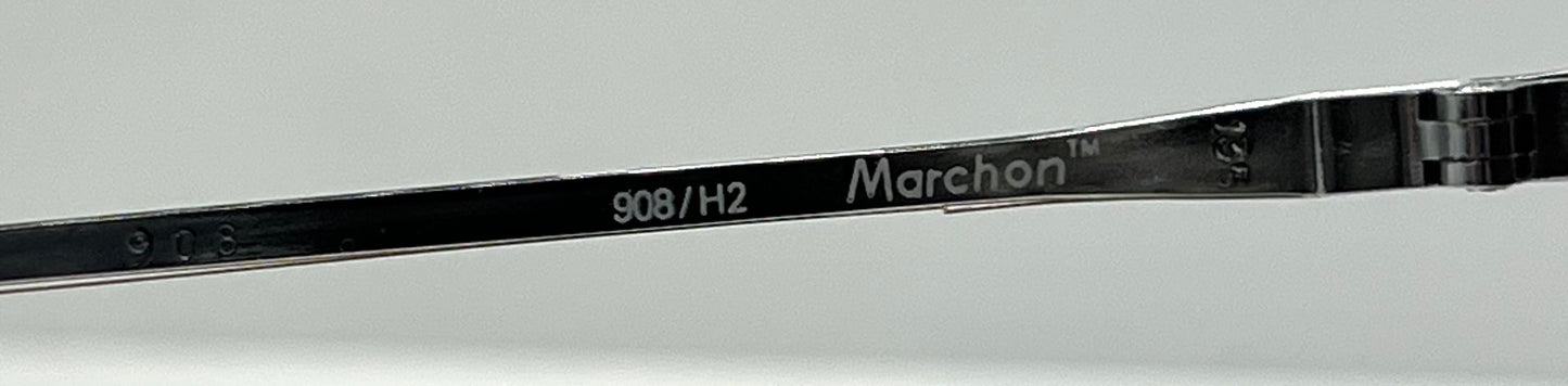 Marchon Marcolin 908/H2 Half-Rim Sunglasses w/New Custom Tobacco Gradient Tinted Lenses