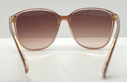 DEMITRIA Sand VINTAGE Marble Sunglasses 57mm w/Gradient Rose Lenses-NOS