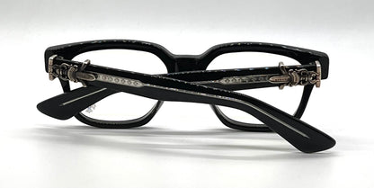 Chrome Hearts Vagillionaire II BK Black Optical Eyeglasses-Unworn-Full Kit-Japan