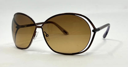 Tom Ford TF686 58 Brown Gradient Sunglasses-Unworn-Full Kit-Made in Italy