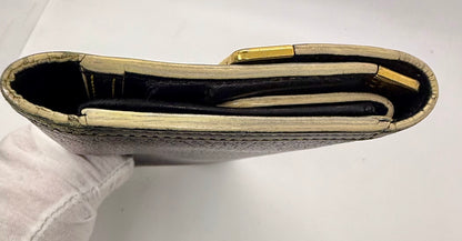 Louis Vuitton Vintage Navy Blue Leather Continental Long Wallet – France