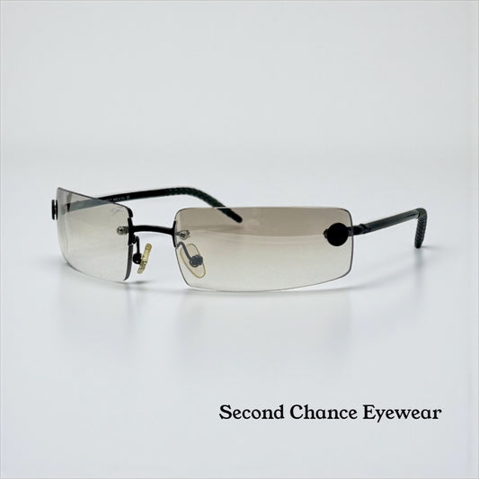 Chanel 4047 C.170/8G Y2K Vintage Sunglasses-Unworn All Original-Rimless-62mm