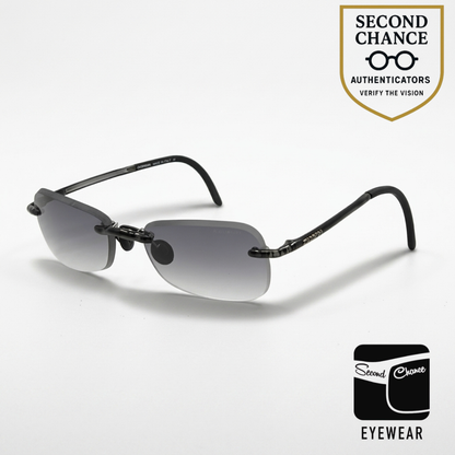 Carrera Quartz Alpha 2IX 29X Rimless Sunglasses 54-17 Unworn NOS Y2K-Italy