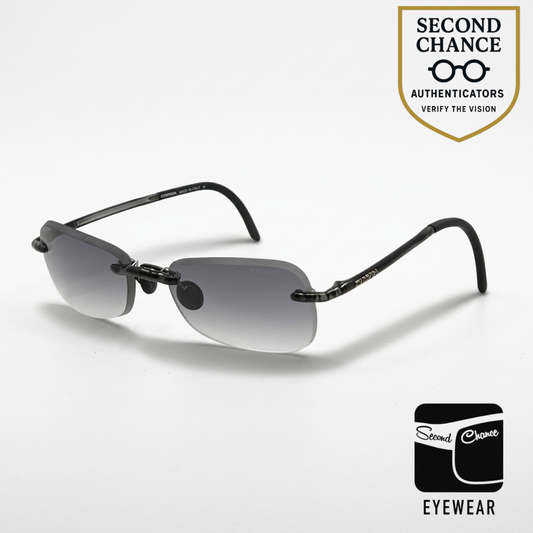 Carrera Quartz Alpha 2IX 29X Rimless Sunglasses 54-17 Unworn NOS Y2K-Italy