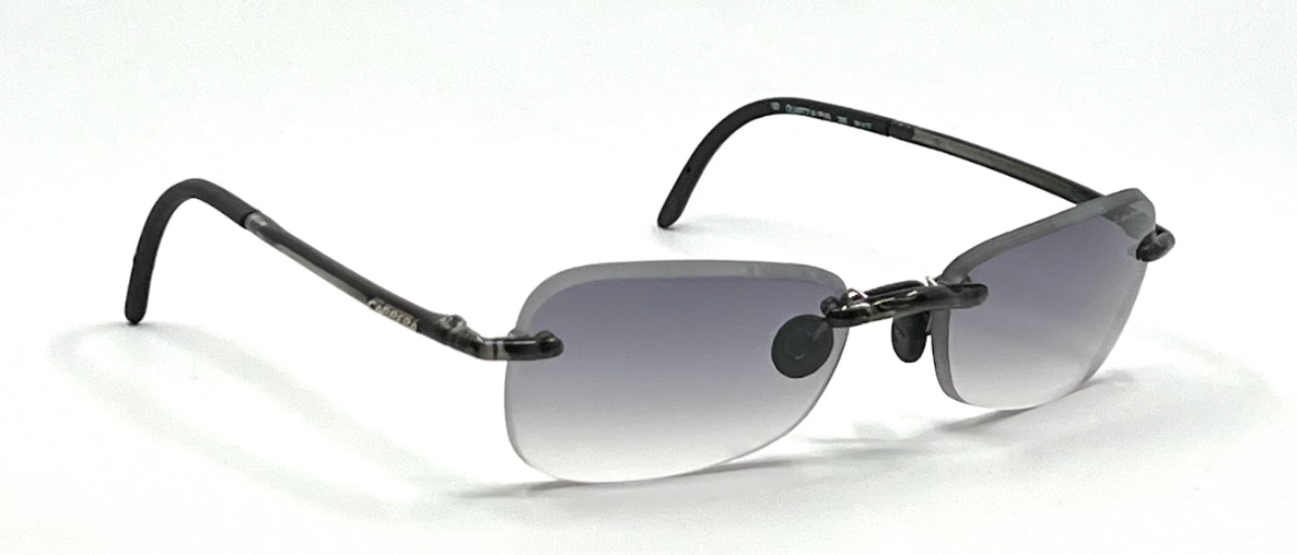 Carrera Quartz Alpha 2IX 29X Rimless Sunglasses 54-17 Unworn NOS Y2K-Italy