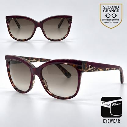 Christian Dior DiorSauvage2 Cat-Eye Plum Panther Sunglasses-Unworn