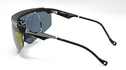 Vintage FOVS Italy Custom Shield Sunglasses NOS Sports Glasses w/ Box