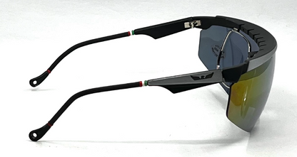 Vintage FOVS Italy Custom Shield Sunglasses NOS Sports Glasses w/ Box