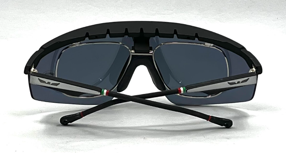 Vintage FOVS Italy Custom Shield Sunglasses NOS Sports Glasses w/ Box