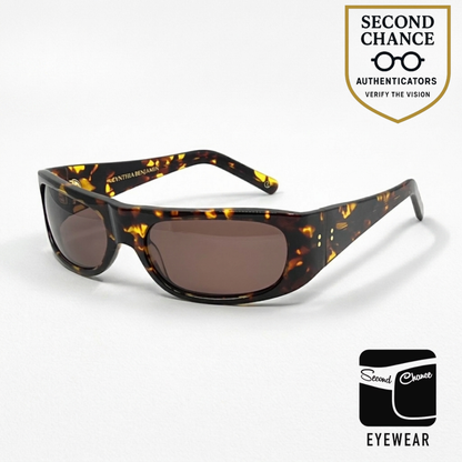 Cynthia Benjamin Ethan Tor Tortoise Vintage Sunglasses 60-19-135 Made in Japan