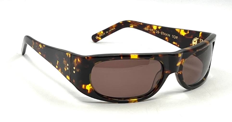 Cynthia Benjamin Ethan Tor Tortoise Vintage Sunglasses 60-19-135 Made in Japan