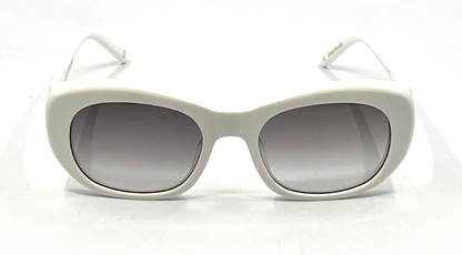 Cynthia Benjamin LEE White Handmade Vintage Sunglasses