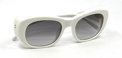 Cynthia Benjamin LEE White Handmade Vintage Sunglasses