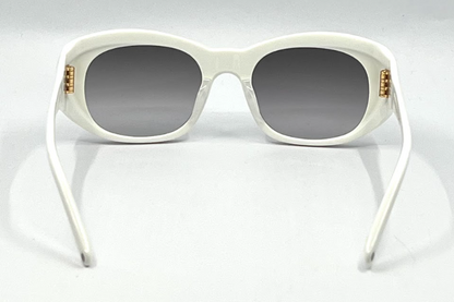 Cynthia Benjamin LEE White Handmade Vintage Sunglasses