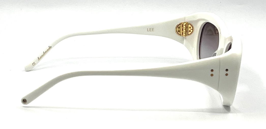Cynthia Benjamin LEE White Handmade Vintage Sunglasses