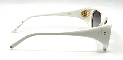 Cynthia Benjamin LEE White Handmade Vintage Sunglasses