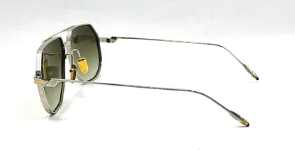 Jacques Marie Mage REYNOLD in ELECTRUM- Titanium Aviator-Unworn-Full Kit