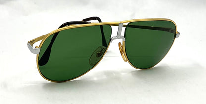 HEAD 77 F020-Vintage Aviator Sunglasses-Green Lenses-Italy-60mm-Unworn