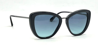 Chanel 5399 Cat Eye Sunglasses Blue Gradient Lenses Italy 53-19