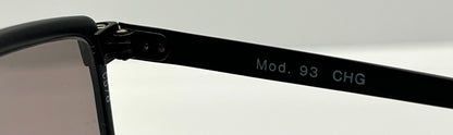 Mod. 93 CHG Shield Sunglasses w/New Grey/Purple Custom Gradient Lenses-Deadstock