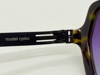 ic! Berlin “Ryoko” Screwless Sunglasses-New Purple Gradient Tinted Custom Lenses-UNWORN