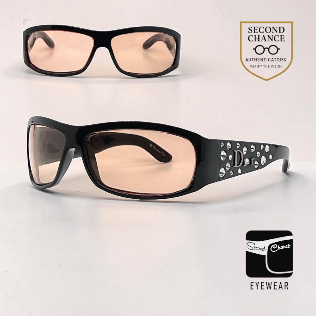 Dior Sparkling 3 Vintage Crystal Sunglasses-New Custom Lenses-Unworn/Full Kit