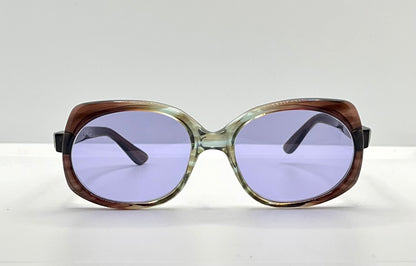 ARTOPTIC INES 52-20 – Vintage French Butterfly Sunglasses w/New, Custom Violet Lenses-Deadstock
