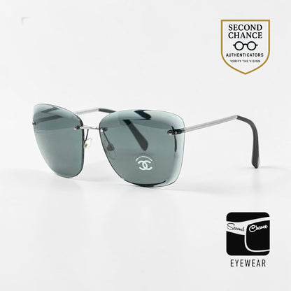 Chanel 4221 Rimless Sunglasses Y2K Vintage CC Lens 65-15 Italy Unworn