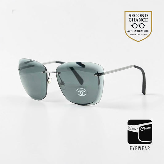 Chanel 4221 Rimless Sunglasses Y2K Vintage CC Lens 65-15 Italy Unworn