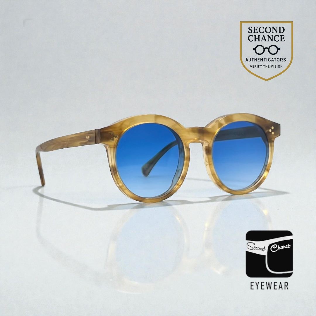 Wildfox “Harper” Panto Sunglasses with Blue Gradient Lenses-Unworn