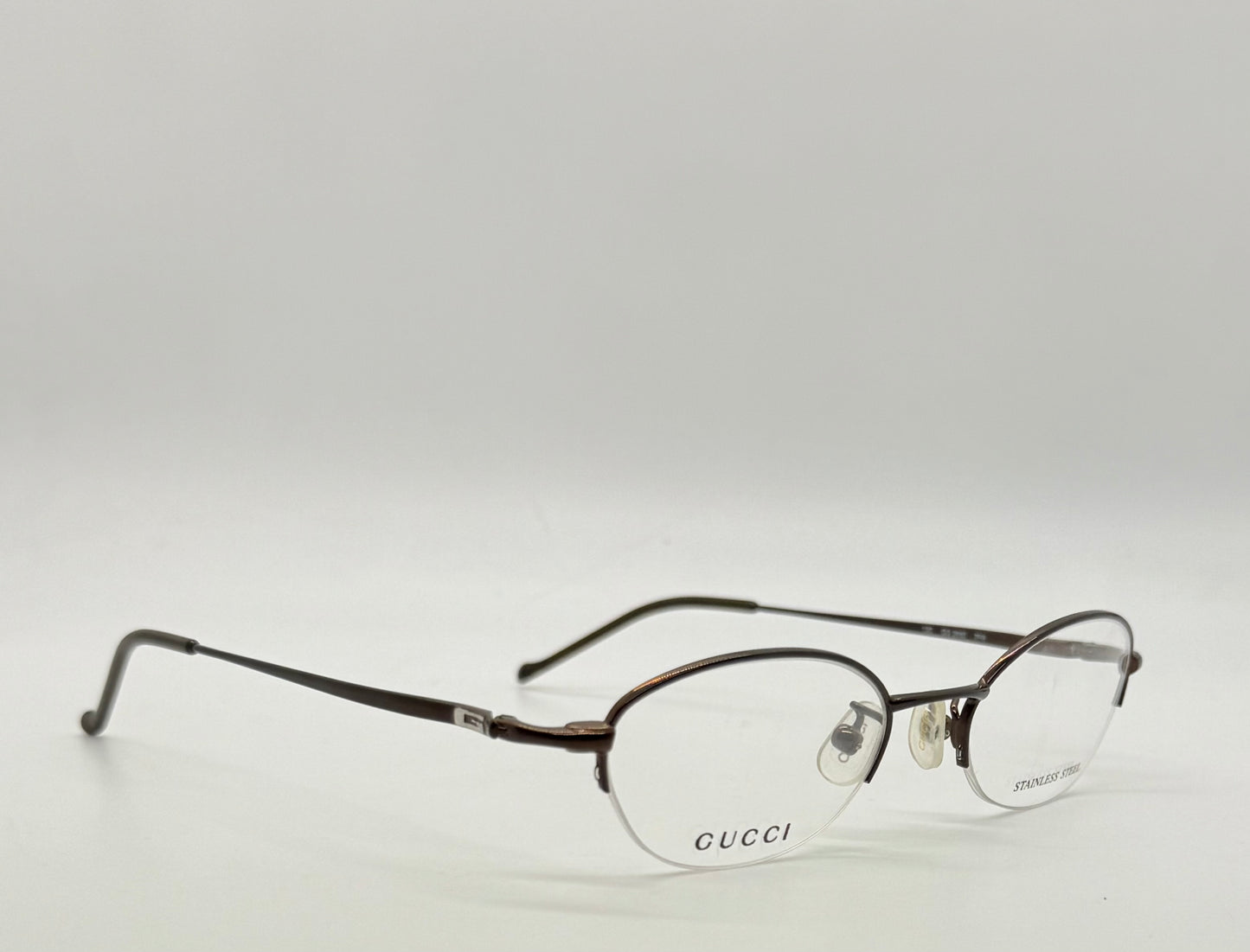 GUCCI GG 2660 7PR Y2K Vintage Half-Rim Oval Optical Frames – Italy
