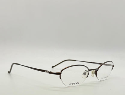GUCCI GG 2660 7PR Y2K Vintage Half-Rim Oval Optical Frames – Italy