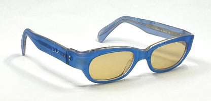 Lazi Italy Ice Blue Y2K Vintage Sunglasses-Unworn/Deadstock-Made In Italy