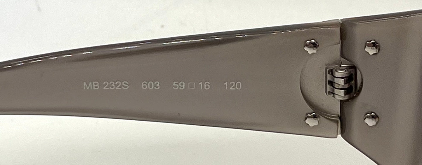 Montblanc MB232S 603 Unworn Italy Crystal Sunglasses-Original Lenses