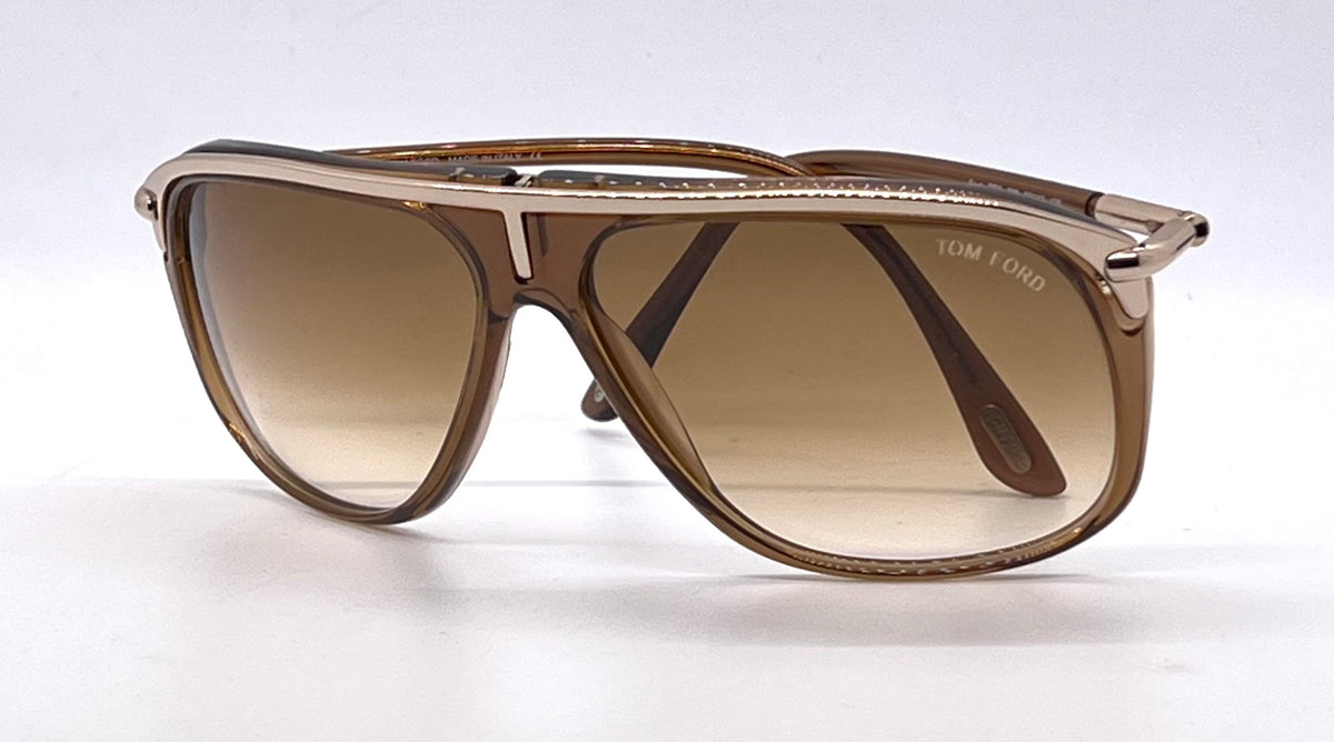 Tom Ford TF3 288 Brown Gold Aviator Sunglasses Unworn/Original-Full Kit-Italy