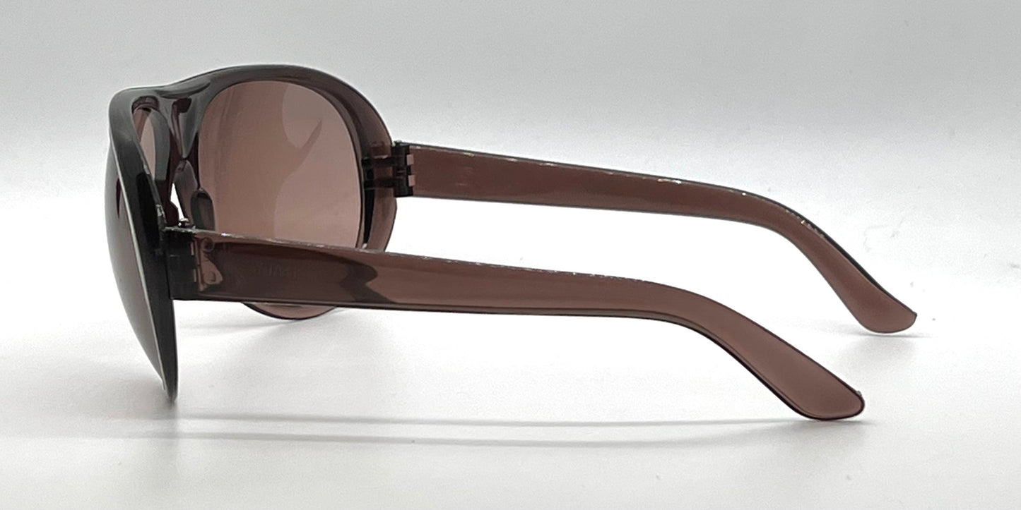 NISOL Vintage Italian Aviator Sunglasses Brown Collectors-Rare