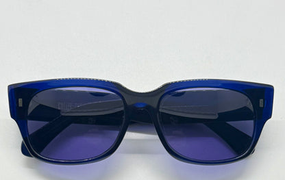 Cutler and Gross M1016 CNB Sunglasses w/New Solid Soft Plum/Purple Tint Custom Lenses-Rare Blue-56mm-Handmade in Italy