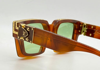 Louis Vuitton 1.1 Millionaires Z3401W Crystal Brown Green Lens Sunglasses